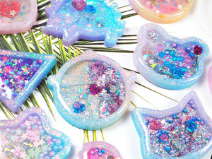 حار بيع DIY راتينج السليكون قوالب سحر قلادة صنع المجوهرات الإكسسوارات المفاتيح اليدوية الراتنج قوالب راتينج السليكون قوالب - Product Image 4