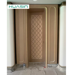 أبواب داخلية خشبية صلبة مخصصة من هواسين للحمامات والمداخل والفلل - تصميم عصري مقاوم للماء مع ضمان لمدة 5 سنوات - Product Image 6