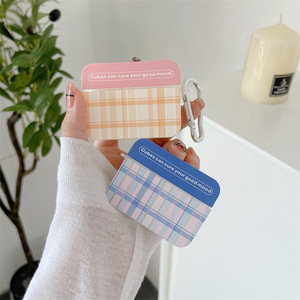 Nouveau Style Cube Tissu Motif 3D Écouteurs pour <span class=keywords><strong>Airpods</strong></span> Cas 1 2 Boîte De Recharge <span class=keywords><strong>Sans</strong></span> <span class=keywords><strong>Fil</strong></span> Écouteur manches Pour <span class=keywords><strong>Airpods</strong></span> Pro - Product Image 2