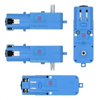 Metal Gear Robot Smart Car TT Reduction Motor Unit Lengkap Satu Sumbu Rasio 1:90 Biru Cina