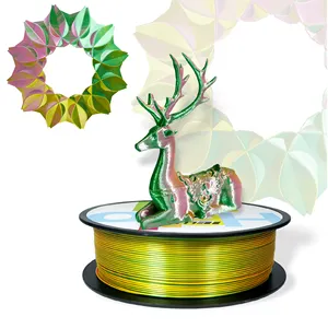HELLO3D Tricolor Silky PLA Filamento 1.75mm para A Maioria das Impressoras 3D FDM Embalado A Vácuo 1kg filamenty impressão 3D