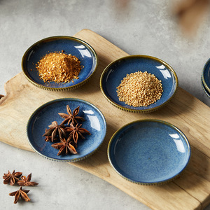 Flavor Dish Porcelain Western Restaurant Seasoning Dish Hot Pot Buffet Snack Sauce Vinegar Dip <b>Small</b> Dish <b>Microwave</b> Safe Light - Product Image 2