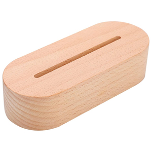 DIY Custom Modern Wood <b>Night</b> <b>Light</b> Base 3D LED Lamp with Dimmable USB Interface Acrylic Design Warm White <b>Light</b> - Product Image 1