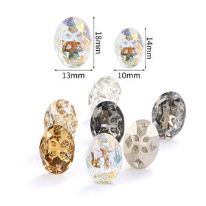 Xichuan ovale étoile météorite série 10*14mm/13*18mm K9 verre Pointback cristal pierres strass pour <span class=keywords><strong>la</strong></span> fabrication de bijoux vêtement - Product Image 3