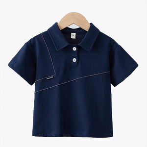 Polo para Niños, Estilo Verano 2026, Camiseta de Manga Corta con Cuello para Bebés y Niños Pequeños, Medianos y Grandes, Diseño Simple y Moderno - Product Image 1
