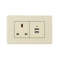 Interrupteur d'éclairage électrique standard américain 20A Double Usb 110-240V interrupteur de prise murale et prise