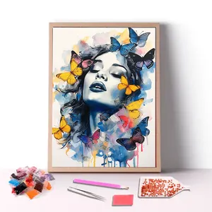 COOLEVE Factory Wholesale 5D DIY Mosaic Art Big Einhorn Square Drill Canvas Set Diamond Painting Kits For Adults Kids