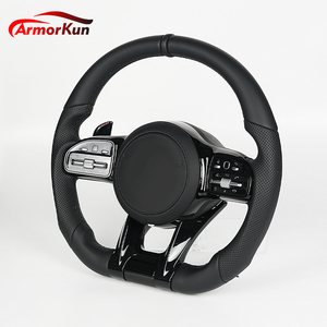 Volante de Cuero de Repuesto para <span class=keywords><strong>Mercedes</strong></span>-<span class=keywords><strong>Benz</strong></span> CLS y <span class=keywords><strong>Clase</strong></span> A <span class=keywords><strong>AMG</strong></span>, CLS 350 <span class=keywords><strong>53</strong></span> 63, A45 W176 W177 C218 C219 C257 W204 W212 - Product Image 1