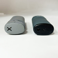 Briquet au gaz butane rechargeable de grande taille, nouveau style, logo personnalisé, briquet moderne coupe-vent