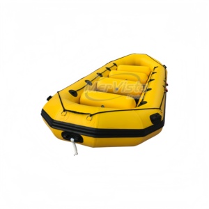 Bateau pneumatique CE 11 places 480 cm en Hypalon PVC avec fond flottant, casques et pagaies - Product Image 1