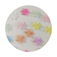 Lumineux Noël Flocons De Neige Dos Plat Cabochon Pour Artisanat Fournitures Scrapbooking Accessoires Déco Pièces
