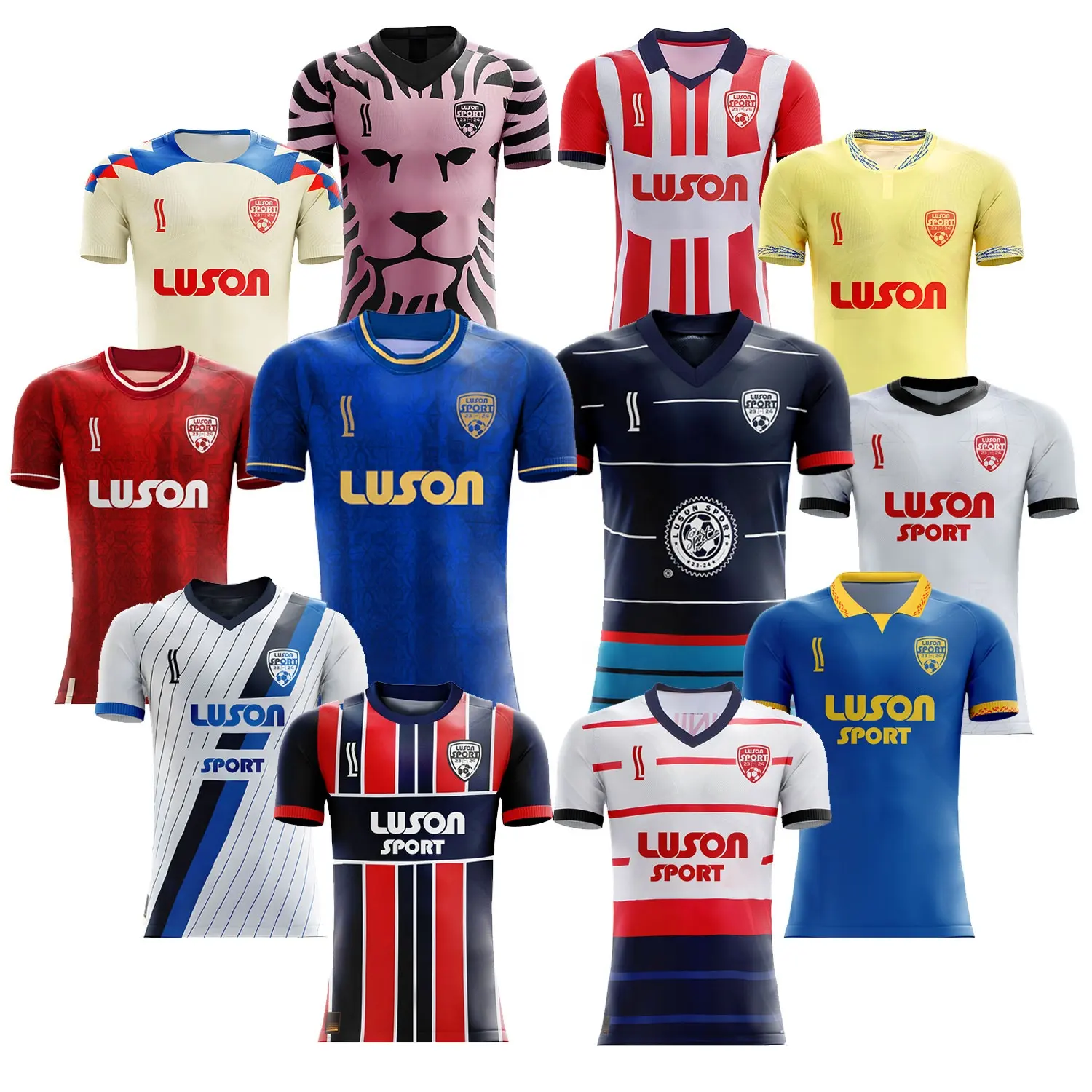 Luson Customized High-End Brand Fashion Sportswear Mexico Men'S Polyester Player Edition Soccer Jersey