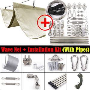 Voile <span class=keywords><strong>d</strong></span>'<span class=keywords><strong>ombrage</strong></span> rétractable imperméable laiteuse pour extérieur, auvent de terrasse, pergola, patio <span class=keywords><strong>d</strong></span>'été, <span class=keywords><strong>filet</strong></span> pare-soleil télescopique - Product Image 3