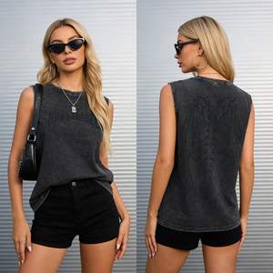 Débardeur sans manches personnalisé pour homme en coton lavé, respirant, style streetwear, avec motif graphique (S-2XL) - Product Image 4