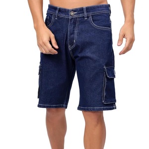 Men's Classic Denim Jeans <b>Shorts</b> Cotton Stretch Casual Mid Waist Multi <b>Pocket</b> Button <b>Zip</b> Summer Everyday Wear Men Jeans <b>Shorts</b> - Product Image 1