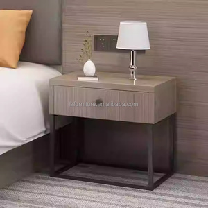 Custom Hotel Bedroom Furniture <b>Set</b> Solid Wood <b>Single</b> Twin Platform <b>Bed</b> Frame with Headboard Nighttands Mattress for 3 Star Hotel - Product Image 4