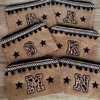 Vente en gros de patchs thermocollants en PVC de 2,36 pouces à imprimé léopard en tissu chenille brodé avec des lettres anglaises pour accessoires vestimentaires