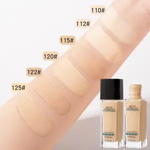 Meilleur fond de teint hydratant au collagène spf 15 fond de teint changeant en acrylique liquide fond de teint personnalisé pour dames