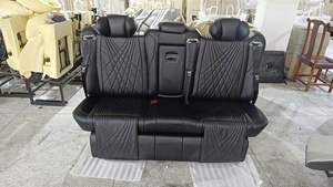 Asientos de Sofá de Cuero Nappa de Lujo y Confortables para <span class=keywords><strong>Camper</strong></span>, Cama Plegable para Pasajeros de Van, Asientos para Autocaravana - Product Image 2