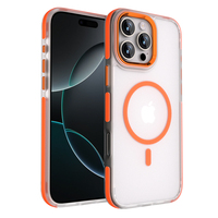 Coque de téléphone de haute qualité personnalisable semi-transparente givrée anti-jaunissement TPU+PC antichoc anti-traces de doigts avec protection de l'objectif