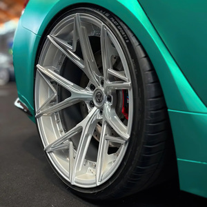 ล้อฟอร์จสองชิ้นทรงเหลี่ยม XINLAI รุ่นใหม่ สีเงินขัดเงา ขนาด 18-23 นิ้ว 5x112 5x114.3 5x120 สำหรับ Audi AMG - Product Image 3