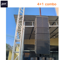 Sistema de Sonido Pat LL210 con Altavoces Line Array Dobles de 10 Pulgadas, 1200W de Potencia Máxima, Carcasa de Madera Portátil, Ecológico, para Giras, DJ en Vivo y Música