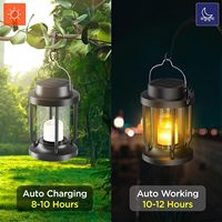 Lanterne solaire suspendue LEDORA LIGHTING ABS IP65 étanche pour jardin, patio, balcon, décoration extérieure