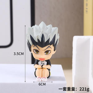 8 Styles Figurines <span class=keywords><strong>Haikyuu</strong></span> Assises en Boîte Mystère <span class=keywords><strong>Kageyama</strong></span> Tobio Hinata Shoyo Ornements de Bureau Vente en Gros - Product Image 4