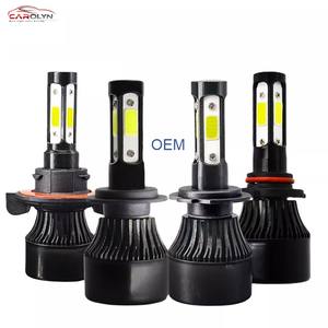 Faros LED superbrillantes de <span class=keywords><strong>4</strong></span> lados para coche, Bombilla H11, H7, 9005, hb3, 9006, 360, H4, venta al por mayor de fábrica - Product Image 1