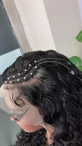 Tresse Water Wave 13 par 4 Perruque Frontale 100% Cheveux Humains Garantie Cheveux - Product Image 3