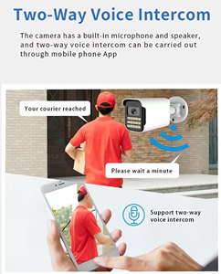 8MP PoE Network Security Camera H.265 Human Motion Tracking Two Way Voice Intercom Dual <b>Light</b> IR Full Color IP66 Outdoor - Product Image 5