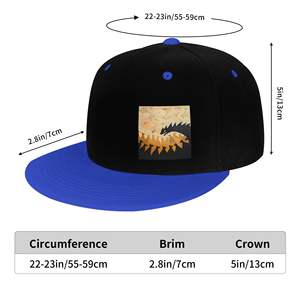 Sombreros deportivos planos estilo Hip Hop con imagen personalizada con patrón lateral Accesorios únicos y de moda - Product Image 5