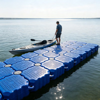 Système de pontons modulaires flottants en HDPE pour marina, bateau, jet ski, kayak et plateforme de baignade