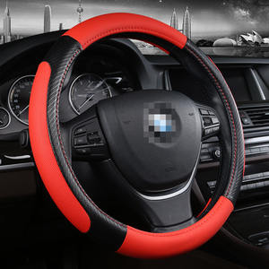 Fábrica al por mayor personalizado todas las estaciones 36cm 38cm y 40cm cuero transpirable cubiertas del <span class=keywords><strong>volante</strong></span> del coche - Product Image 3