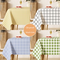 Nappe en PVC à carreaux personnalisable, imperméable, anti-huile, résistante aux rayures pour la maison et les restaurants