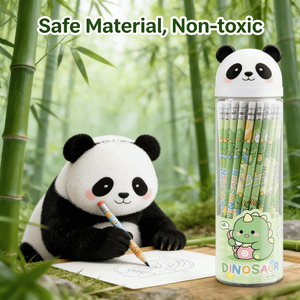 Y622-2 Ensemble de crayons en bois mignons à motifs de dessins animés pour les élèves du primaire, crayons à dessin sans plomb HB <span class=keywords><strong>avec</strong></span> gomme, 19,5 cm - Product Image 2