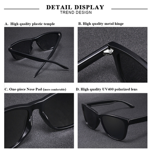 แว่นกันแดดทรงสี่เหลี่ยมเล็ก Lmamba Classic Retro Polarized สำหรับปั่นจักรยาน กีฬา ขับรถ ป้องกันรังสียูวี 400 วัสดุพลาสติก คุณภาพสูง สำหรับผู้หญิงและผู้ชาย - Product Image 3