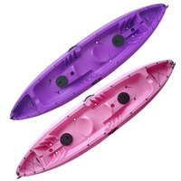 Kayak double en plastique LLDPE de 360 cm, populaire, pour loisirs et compétitions, type sit-on-top