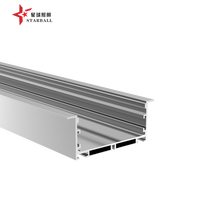 Profilé lumineux LED linéaire encastré au plafond carré de 9075 mm, série 6000, aluminium anodisé, surface IP20, garantie 5 ans, utilisation en bureau