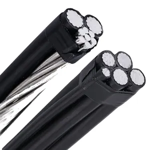 Standard 0.6/1kV 4x70mm2+2x25mm2 4x95mm2+2x25mm2 ABC Cable Aerial Bundled Cable