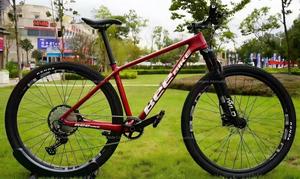 Bicicleta de Montaña de Fibra de Carbono con Horquilla de Aleación de Aluminio, <span class=keywords><strong>SRAM</strong></span> NX <span class=keywords><strong>Eagle</strong></span> de 12 Velocidades, Frenos de Disco Hidráulicos, Bicicleta MTB Todoterreno - Product Image 4