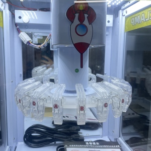 Mesin Game Arcade Full Metal 2 Pemain Kaca Temper, Mesin Crane Penjepit Boneka Hadiah 2-in-1 dengan Pemindaian Kode QR - Product Image 2