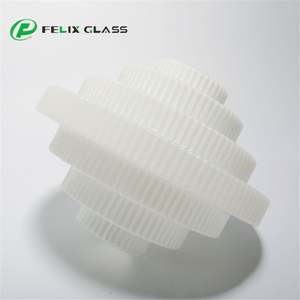 Cúpula de Cristal Blanco Ópalo para Lámpara Colgante, Tamaño Mediano, con LED Regulable para Cuidado de la Vista, Iluminación Interior/Exterior - Product Image 3