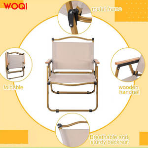 ชุดโต๊ะและเก้าอี้พับได้ Woqi ขนาด 100x80x60 ซม. เฟอร์นิเจอร์เหล็กสำหรับตั้งแคมป์ สระว่ายน้ำ ปิ้งย่าง - Product Image 2