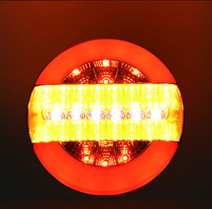 ELITESON Nueva Lámpara LED de Plástico Tipo Hamburguesa 12V 24V para Camión, Luz Trasera de Remolque de Alta Resistencia, Señal de Freno y Direccional 145x75mm Dot - Product Image 4