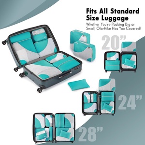10-piece Set Durable Packing Cubes for <strong>Suitcases</strong> Travel Essentials Anti-Tear <strong>Stitching</strong> Luggage Packing Organizers - Product Image 4