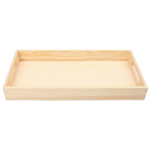 Petit déjeuner, déjeuner, dîner artisanat et décoration, organisateur de nourriture personnalisé en gros plateaux en bois non finis - Product Image 3