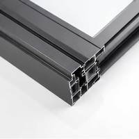 Ventanas Corredizas de Doble Vidrio con Aislamiento Térmico y Protección Contra Huracanes, de Aleación de Aluminio, para Exteriores, con Mosquitera