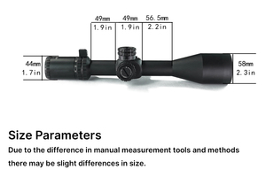 Longue-vue BANGBANG 5-30X50 SFIR SFP en aluminium avec objectif de 50 mm, lunette de chasse HD premium avec éclairage pour l'observation - Product Image 6