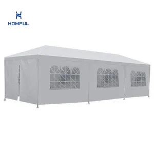 HOMFUL 10X30 Outdoor High Quality Trade Show Tent White Wedding Tent Party Tents For Events